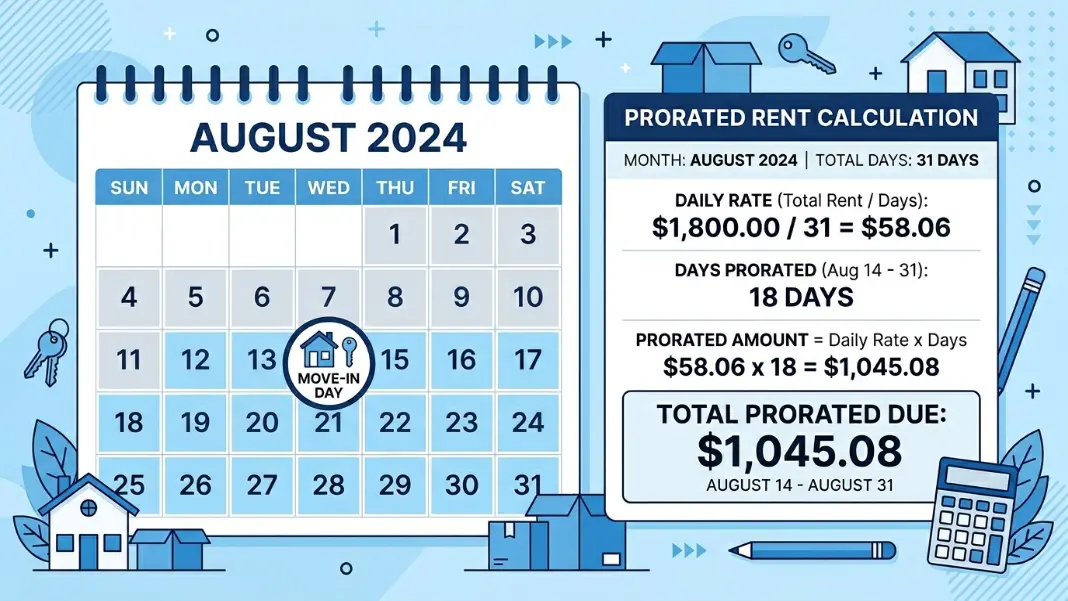 How to Calculate Prorated Rent: Formula and Examples (2026)